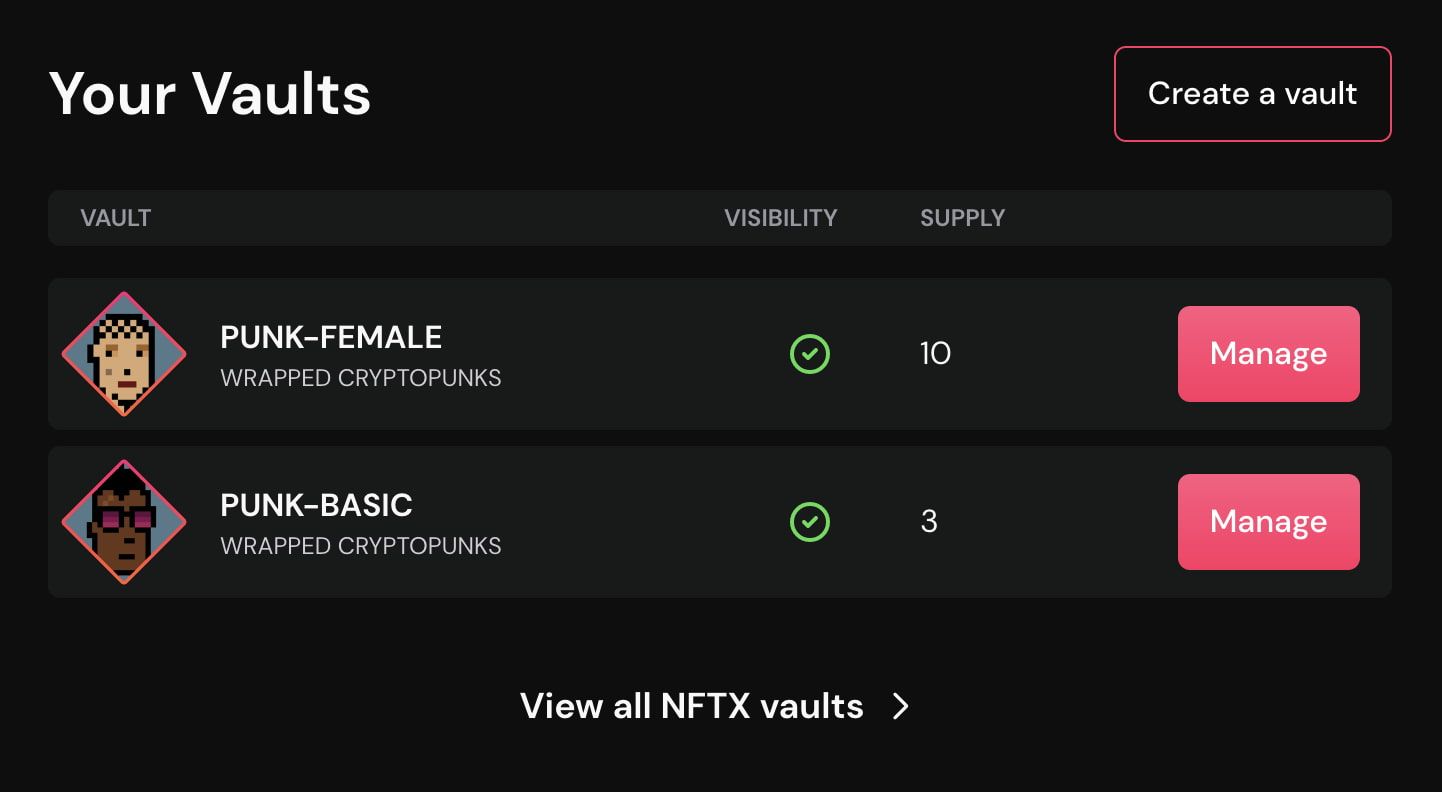 NFTX Launches New Vault Creation Interface