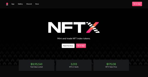 NFTX New Homepage